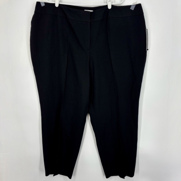 Le Suit Womens 24W Single Button Blazer Slim Fit Pants Suit Black Office Career - Picture 12 of 16